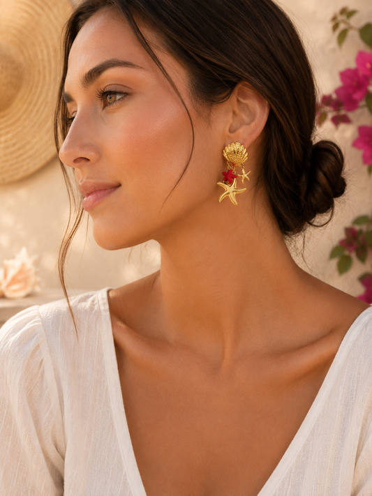Boucles d'oreilles - Coralia