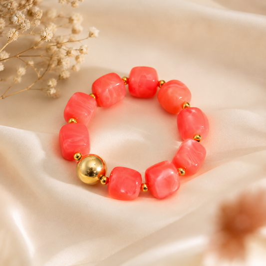 Bracelet - Eclat Corail