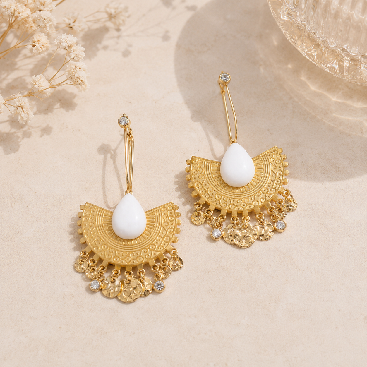 Boucles d'oreilles - Perle d'orient