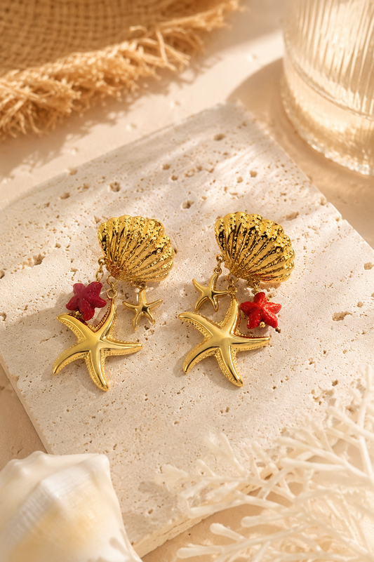 Boucles d'oreilles - Coralia