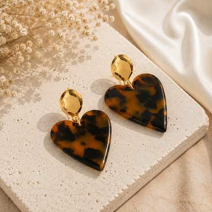 Boucles d'oreilles - Fauve
