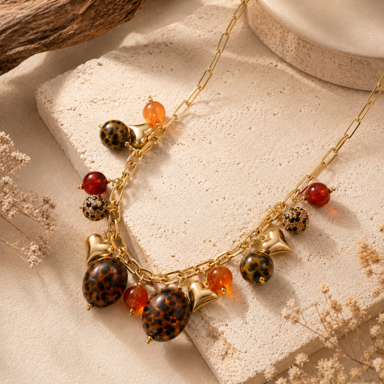 Collier - Nuance Fauve